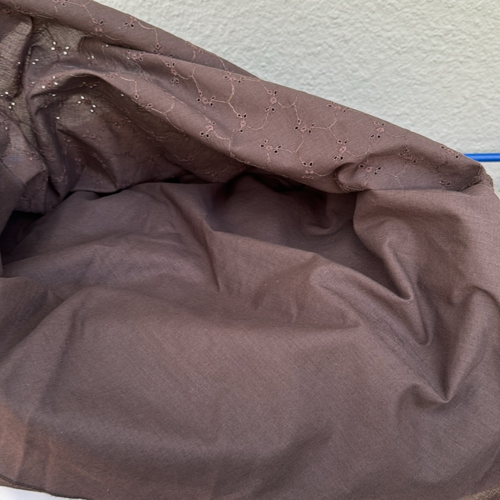 Lole brown eyelet lined skirt W8 - Picture 8 of 8